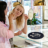 Round Wood Covered with Velvet Jewelry Display Trays for Earrings Rings Necklaces Bracelets ODIS-WH0043-178A-02-5