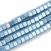 Electroplate Non-magnetic Synthetic Hematite Beads Strands G-N0318-03-2