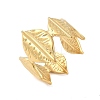 304 Stainless Steel Open Cuff Rings for Women LS-RJEW-U060-01H-G-2