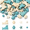 80Pcs 8 Styles Dyed Synthetic Turquoise Beads Sets G-YW0001-84-1