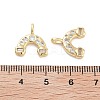 Rainbow Rack Plating Brass Micro Pave Cubic Zirconia Charms KK-G512-25G-01-3