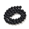 Natural Black Onyx Round Bead Strands X-G-R198-10mm-3