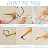 3Pcs Wood Embroidery Punch Needle DIY-GF0008-87-6