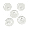 Natural Quartz Crystal Rock Crystal Donut/Pi Disc Charms G-G142-02U-1