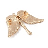 Zinc Alloy Crystal Rhinestone Brooches for Backpack Clothes JEWB-S026-02G-B-2