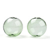 Transparent Blow High Borosilicate Glass Globe Beads GLAA-T003-09D-2