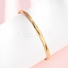 304 Stainless Steel Cuff Bangles for Women BJEW-Z146-05G-3
