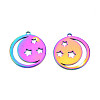 Ion Plating(IP) 201 Stainless Steel Pendants STAS-T063-184M-3