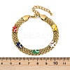 304 Stainless Steel Cable Chain Bracelets BJEW-G747-07G-5