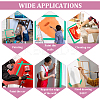 3 Rolls 3 Colors Crepe Paper Masking Tape AJEW-GF0008-71C-5