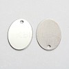 Tarnish Resistant 201 Stainless Steel Mirror Polished Finish Stamping Blank Tag Pendants LS-STAS-L166-03-1
