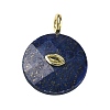 Dyed Natural Lapis Lazuli Faceted Pendants G-A287-02G-14-1