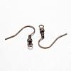 Brass Earring Hooks KK-Q361-AB-2