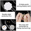 15Pcs 3 Colors Acrylic Earring Organizer Display Stands EDIS-WH20015-001-3
