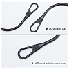   2 Pairs 2 Colors Plastic Handles Replacement FIND-PH0003-30-5