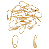 SUPERFINDINGS 20Pcs Brass Earring Hooks KK-FH0007-17G-1