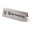 Stainless Steel No Smoking Sign Plate STAS-GA0001-14-2