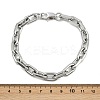 304 Stainless Steel Cable Chain Bracelets for Women Men BJEW-Z143-19P-5