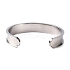 304 Stainless Steel Grooved Bangles DIY-WH0304-370P-2