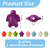 8 Strands 8 Styles Dyed Synthetic Turquoise Beads G-FH0002-61-2