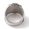 Viking 304 Stainless Steel Thors Hammer Rune Mjolnir Wide Finger Rings for Men RJEW-U005-10AS-3