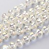 Electroplate Glass Bead Strands EGLA-J140-FR02-14mm-1