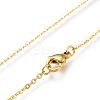 Brass Micro Pave Cubic Zirconia Pendant Necklaces NJEW-A127-05G-4