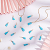 50Pcs Dyed Natural Howlite Pendants PALLOY-AB00142-3