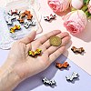 12Pcs 6 Colors Bowknot Food Grade Eco-Friendly Silicone Beads SIL-CJ0002-37-4