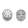 304 Stainless Steel Diffuser Locket Aromatherapy Essential Oil AJEW-N025-03P-4