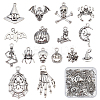 64Pcs 16 Style Tibetan Style Alloy Pendants FIND-SC0002-67-1