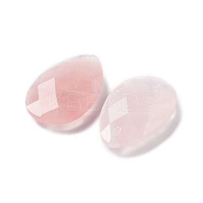 Natural Rose Quartz Pendants G-G069-04A-1
