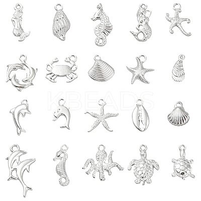 5Sets Tibetan Style Alloy Pendants Kits DIY-SC0029-59S-1