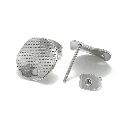 Non-Tarnish 304 Stainless Steel Stud Earring Findings LS-STAS-Q225-06A-1
