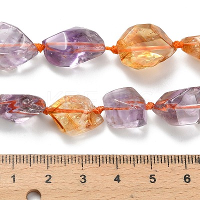 Natural Ametrine Beads Strands G-L634-A01-01-1