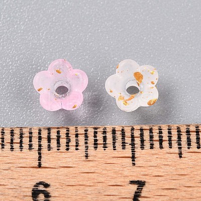 Frosted Transparent Acrylic Beads X-OACR-N137-72B-1