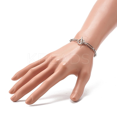 Non-Tarnish 304 Stainless Steel Figaro Chain Bracelets LS-X-BJEW-JB06446-1