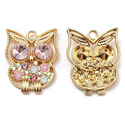 Golden Plated Alloy Pendants ALRI-L050-02G-02-1