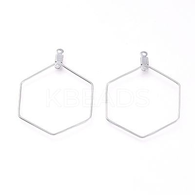 Non-Tarnish 304 Stainless Steel Pendants STAS-L232-104P-1