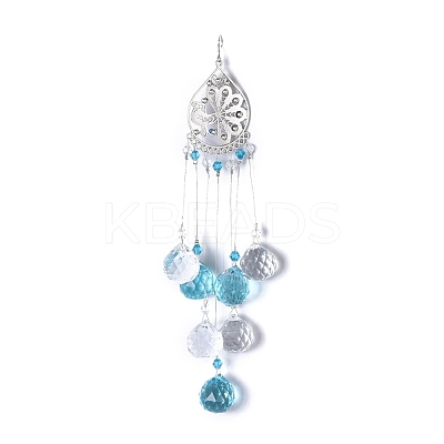 Crystals Chandelier Suncatchers Prisms Chakra Hanging Pendant AJEW-Q142-07-1
