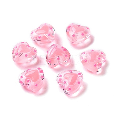 Glass Heart Beads LS-GLAA-D005-01A-1