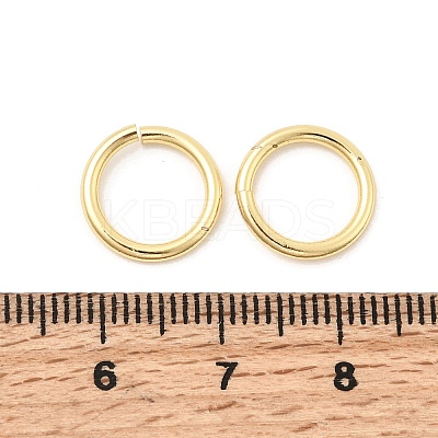 Brass Open Jump Rings KK-Z147-08A-G-1