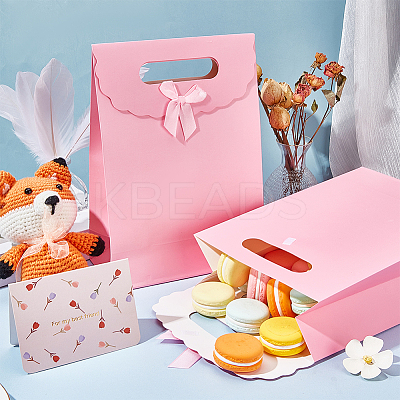 Rectangle Paper Gift Bags CARB-WH0017-14B-01-1