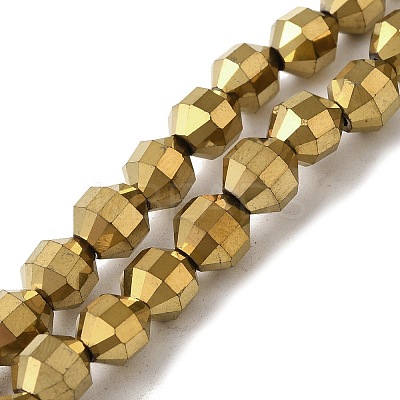Electroplated Synthetic Non-magnetic Hematite Beads Strands G-I364-L01-03-1