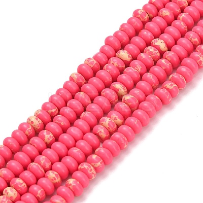 Synthetic Imperial Jasper Beads Strands G-L635-A09-4x2mm-06-1