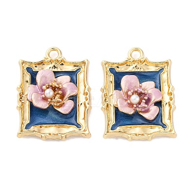 Alloy Enamel Pendants FIND-M060-09B-G-1