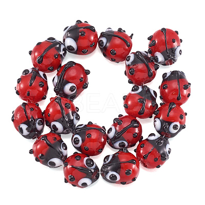 Handmade Lampwork Beads Strands X1-LAMP-TD001-3-1