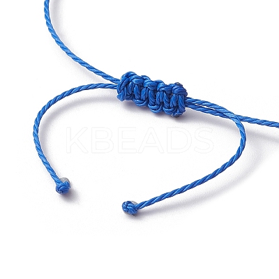 Natural & Synthetic Mixed Gemstone Braided Bead Bracelet BJEW-JB10016-1