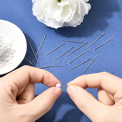 SHEGRACE Brass Flat Head Pins XGR0085P-33P-1