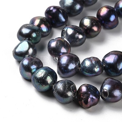 Natural Cultured Freshwater Pearl Beads Strands PEAR-E018-90-1